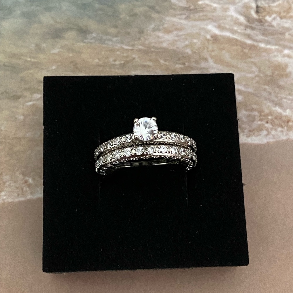 Sterling Silver Double Ring Set - image 7